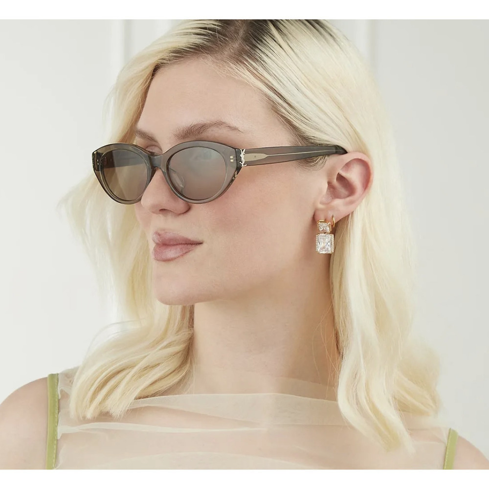 Nwt Yves Saint Laurent Sl M148 Brown Grey/ 54mm Sunglasses